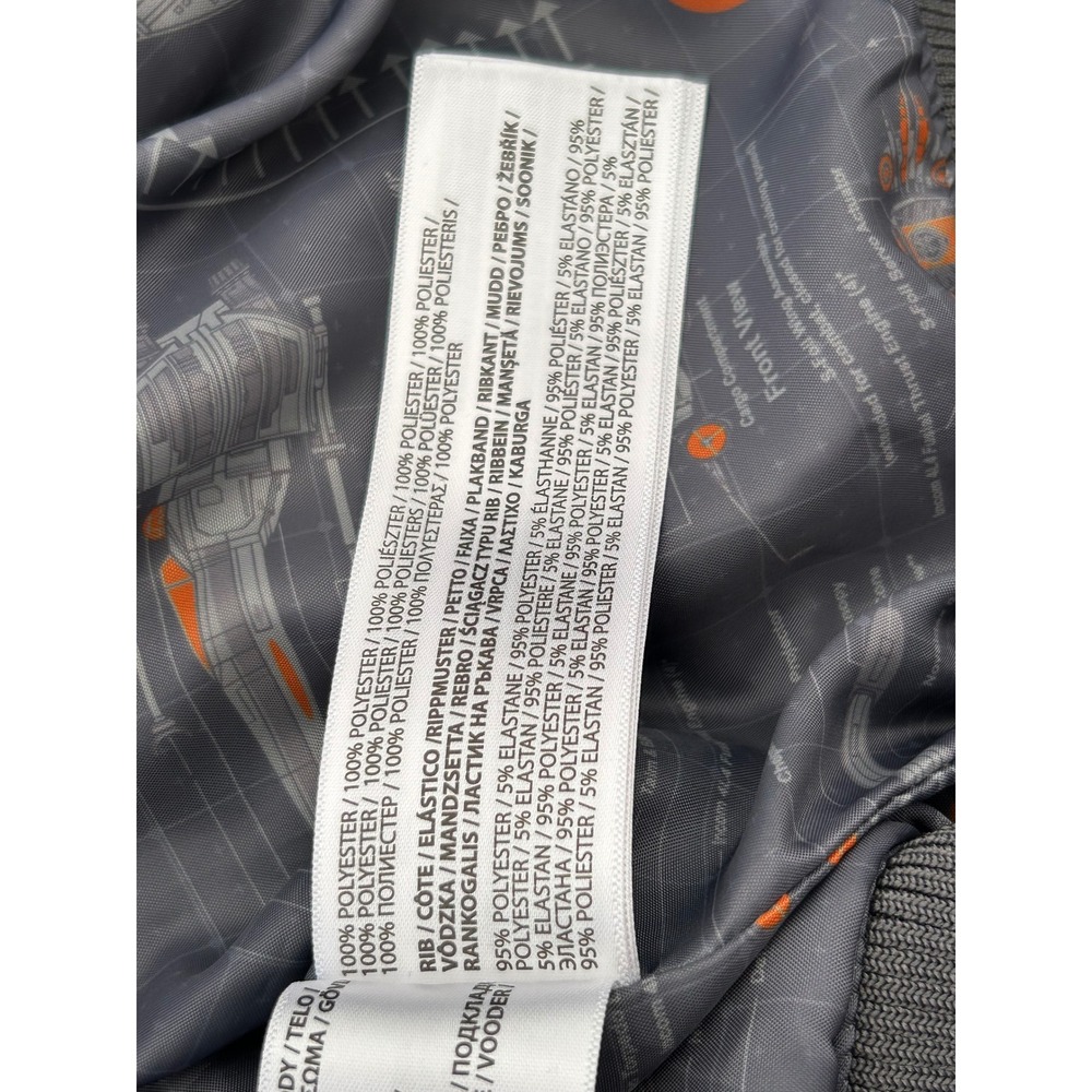 Loungefly Collectiv Star Wars Rebels Varsity Jacket Grey Embroidered Bomber S - Picture 11 of 16